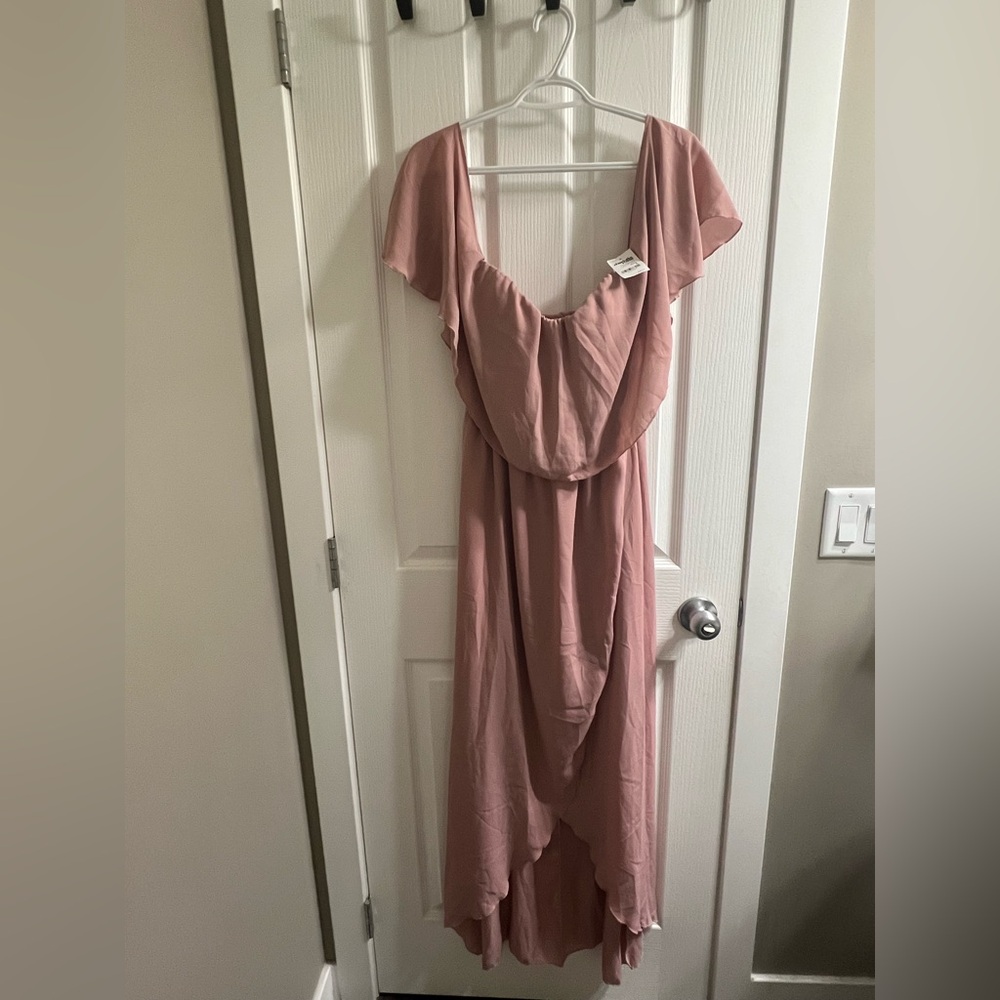 Charlotte Russe Blush Pink High Low Dress